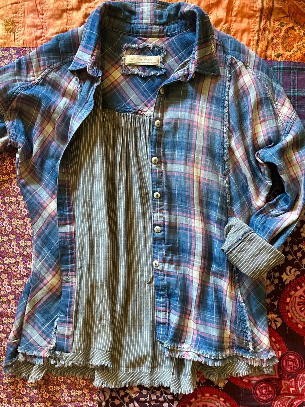 We The Free plaid top